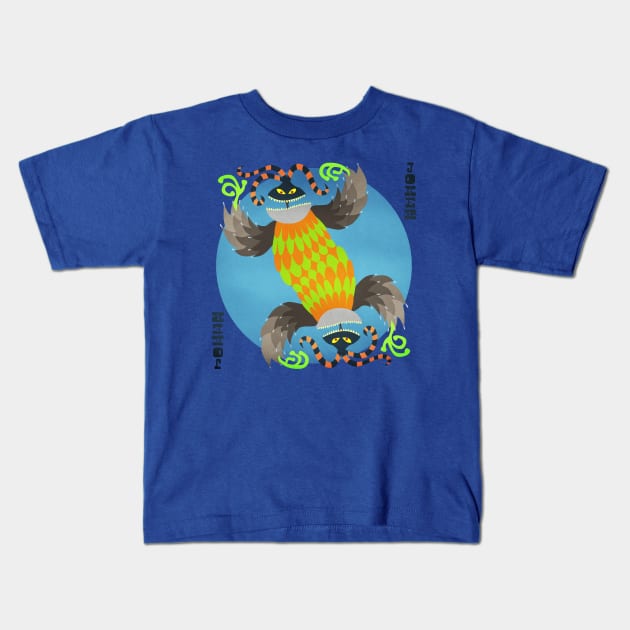 Harlequin Cards Kids T-Shirt by blairjcampbell